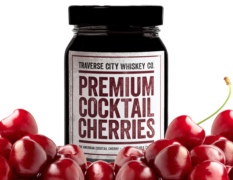 Cocktail Cherries Jar with Cherries