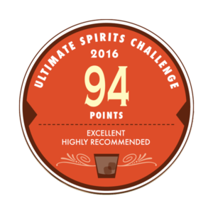 Ultimate Spirits Challenge 2016 94 points (Excellent, Highly Recommended)